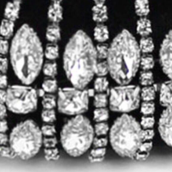 Headband Marquise Stone Cluster Elegant Padded - Picture 3 of 6